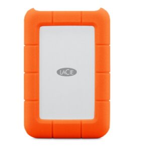 Front View of LaCie Rugged USB-C 5TB External Hard Drive